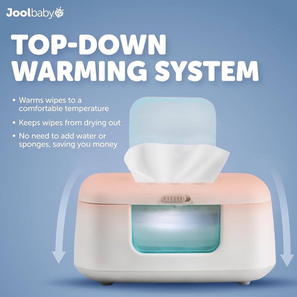 Jool Baby Wipe Warmer & Dispenser with LED Changing Light & On/Off Switch - Picture 4 of 5